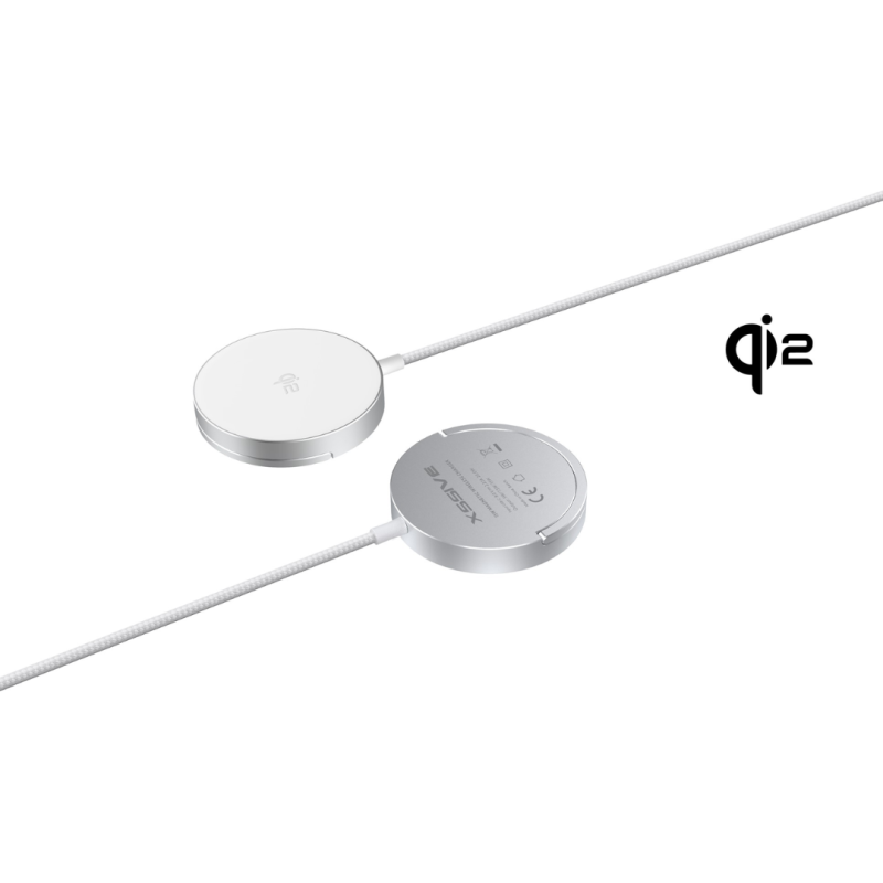 Chargeur Magnétique Sans Fil XSSIVE XSS-MSW2 - Blanc — Accessoire · Smarty Paris 18e